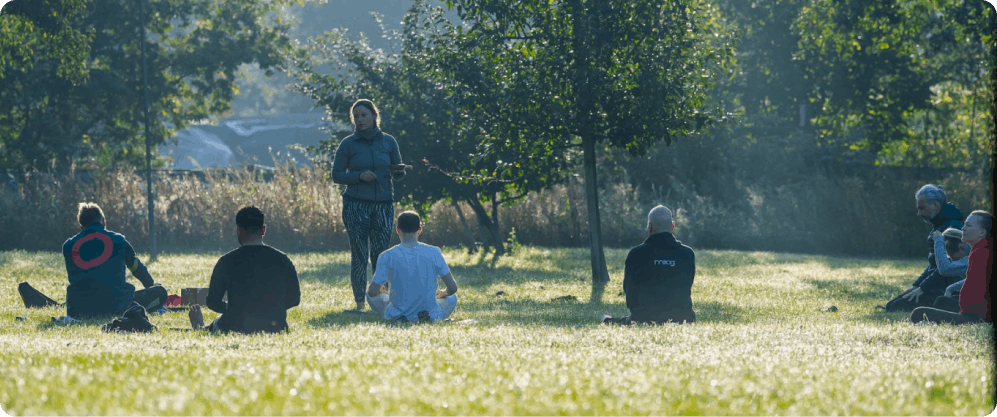 Open air team building workshop
