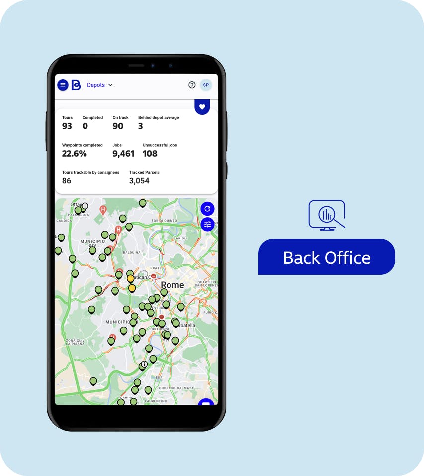 Back Office screenshot