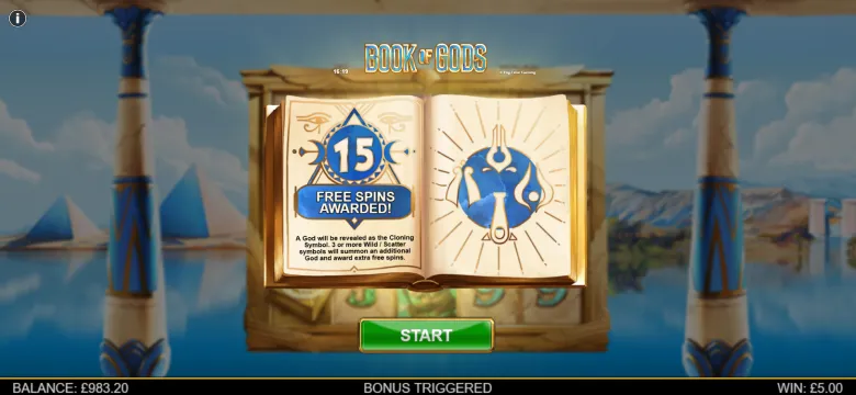 Book of Gods Free Spins