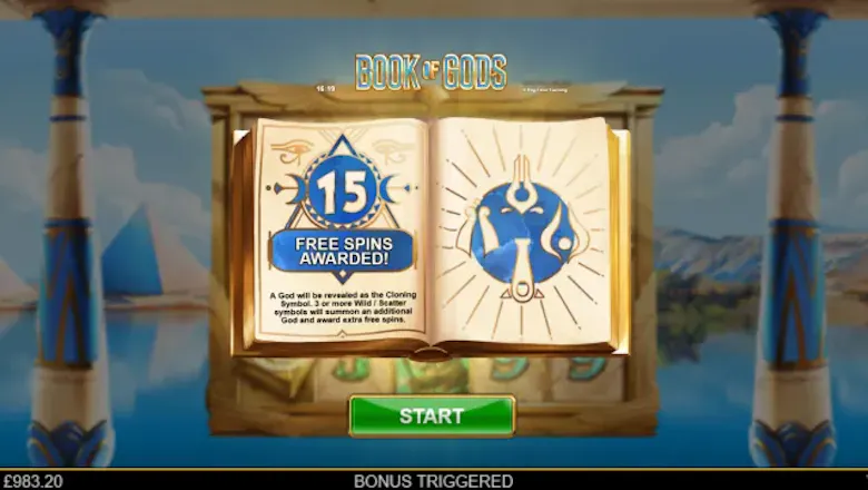 Book of Gods Free Spins
