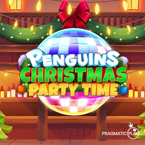 Penguins Christmas Party Time Icon