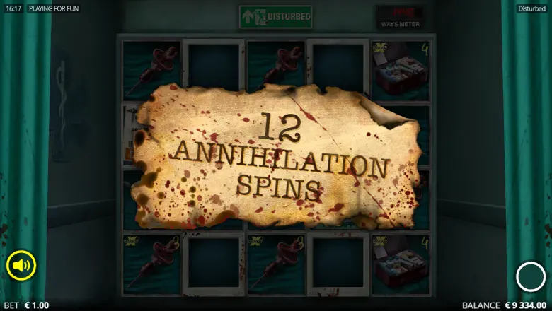 Disturbed Free Spins