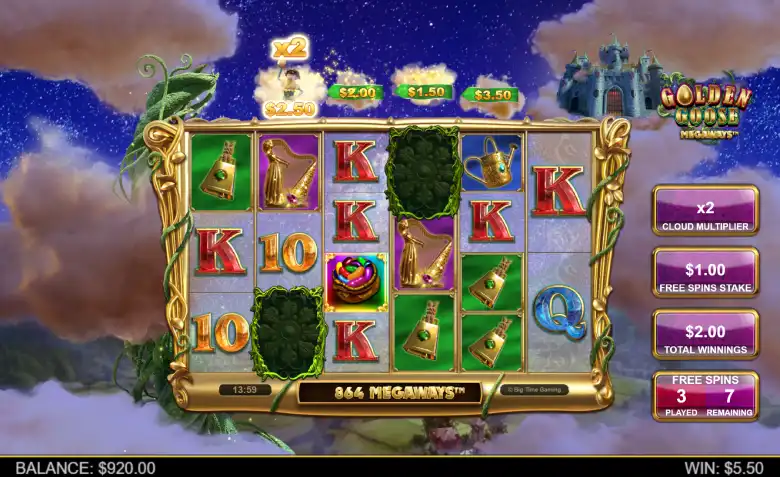 Golden Goose Megaways Bonus Round