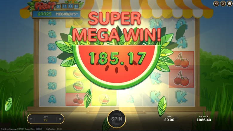 Fruit Shop Megaways Big Win