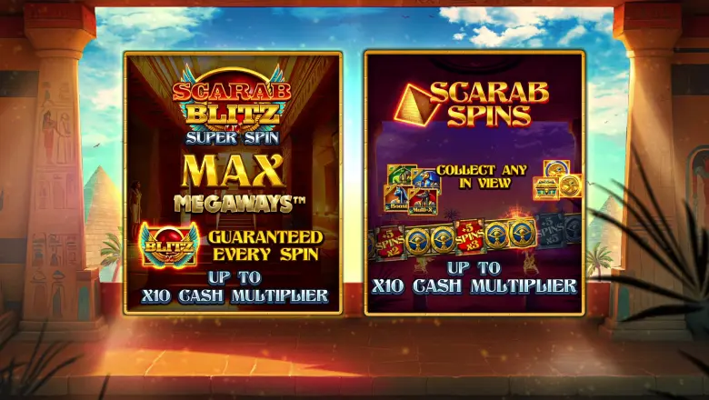 Scarab Rising Megaways free spins options