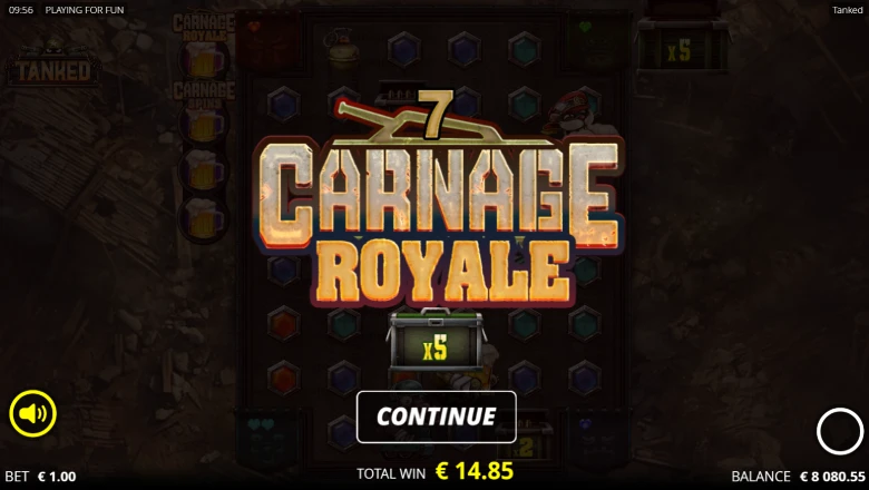 Tanked - Carnage Royal spins