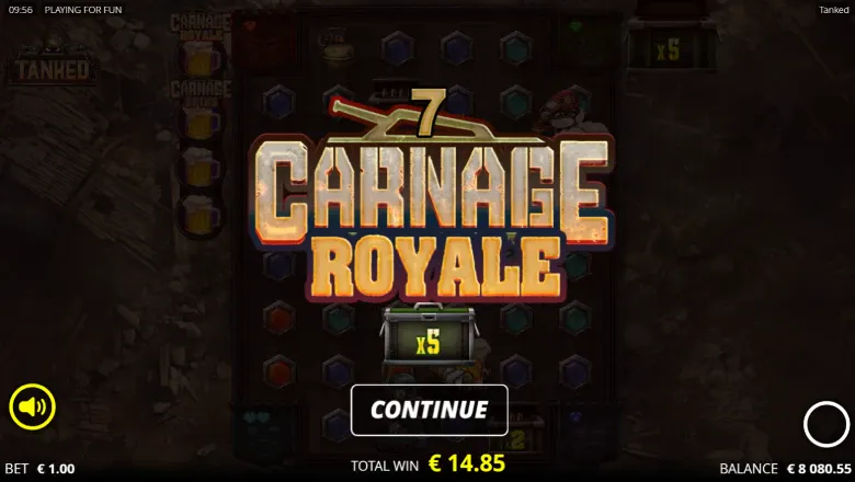 Tanked - Carnage Royal spins