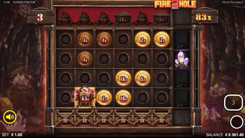 Fire in the Hole 2 Bonus Round