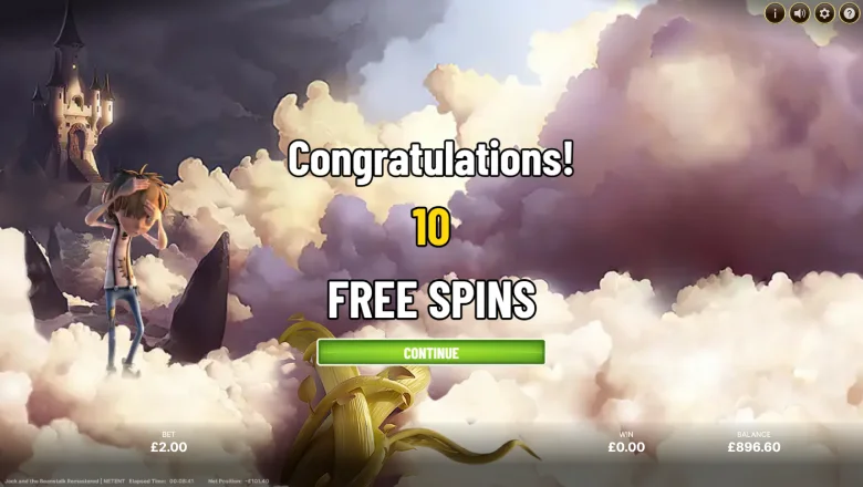 Jack & the Beanstalk free Spins