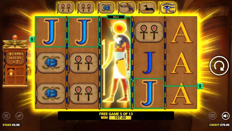 Eye of Horus Rise of Egypt free games win