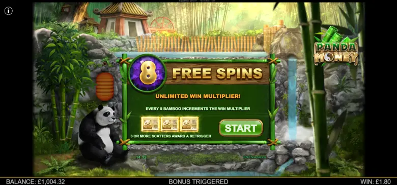 Panda Money Free Spins