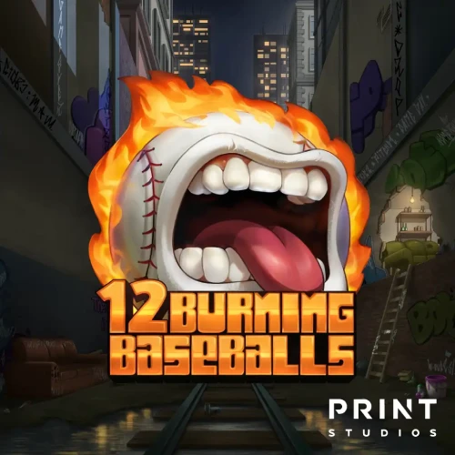 12 Burning Baseballs Icon