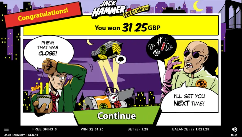 Jack Hammer Win