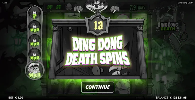 Ding Dong Death Spins Splash Screen