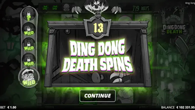 Ding Dong Death Spins Splash Screen