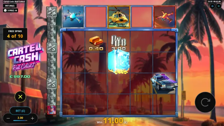 Cartel Cash Reel Collect Bonus Round
