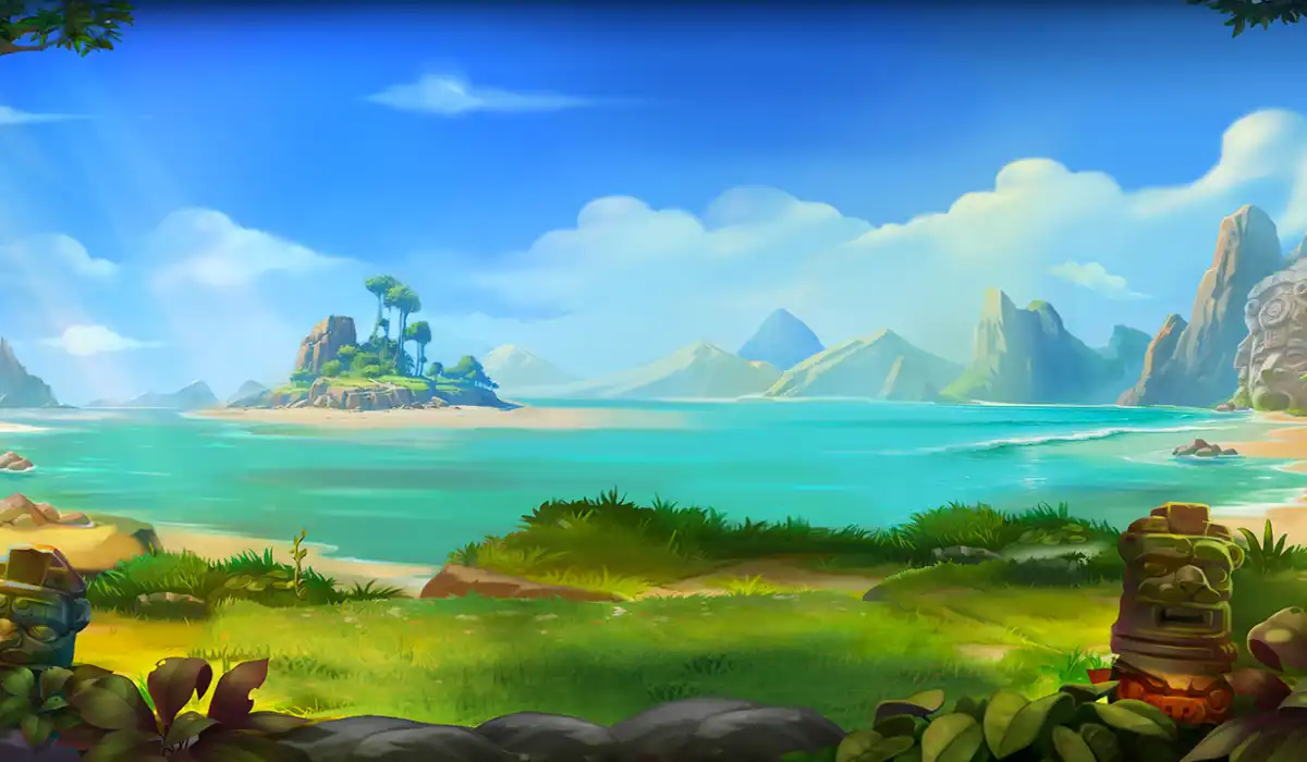 Ancient Island Megaways Background
