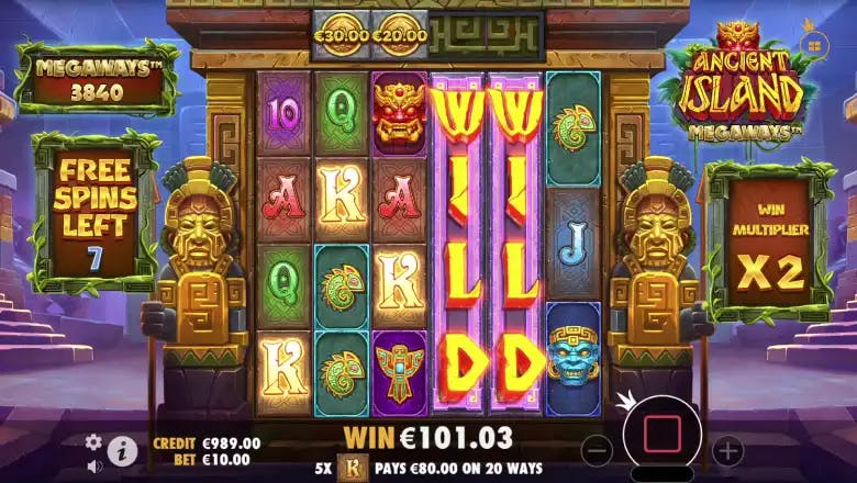 Ancient Island Megaways Bonus round