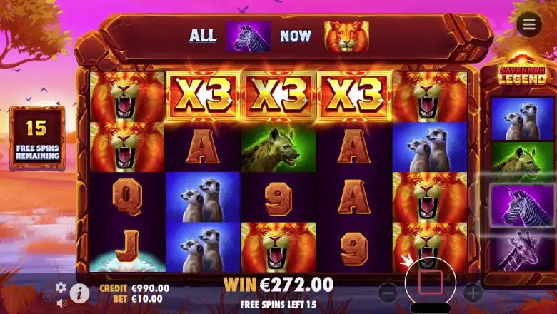 Savannah Legend Bonus Round