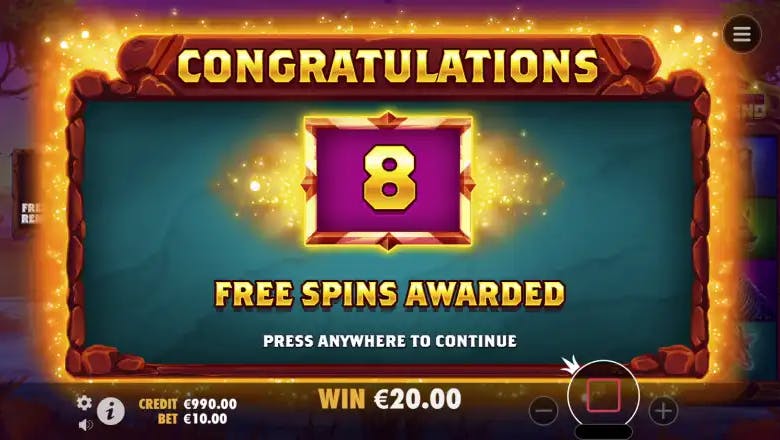 Savannah Legend Free Spins