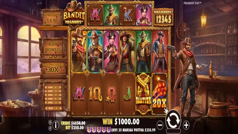 Bandit Megaways Bonus Round