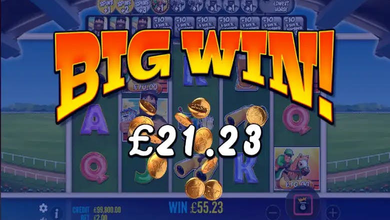 Big Bass day at the races Big Win