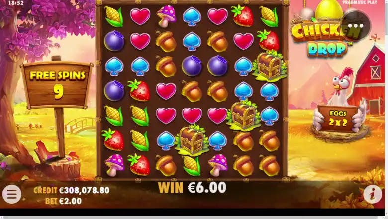 Chicken Drop Bonus Round