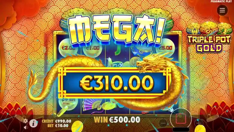 Triple Pot Gold Mega Win