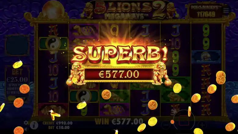 5 Lions Megaways 2 Super Win