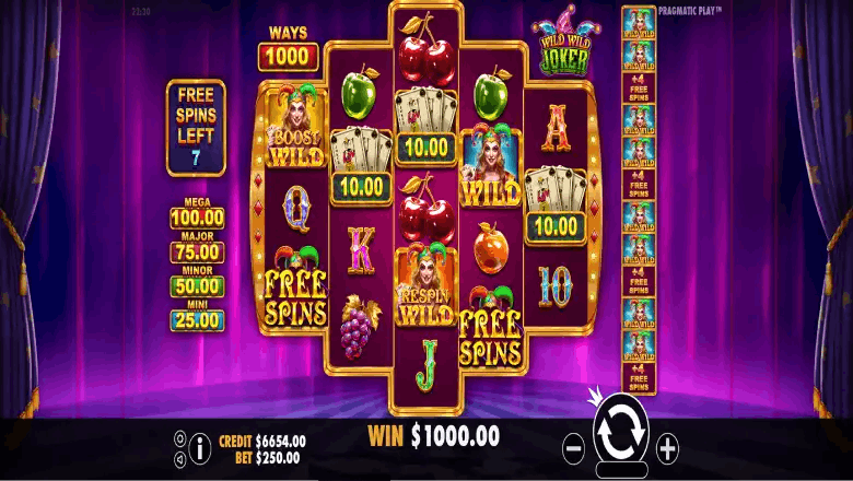 Wild Wild Joker Bonus gameplay
