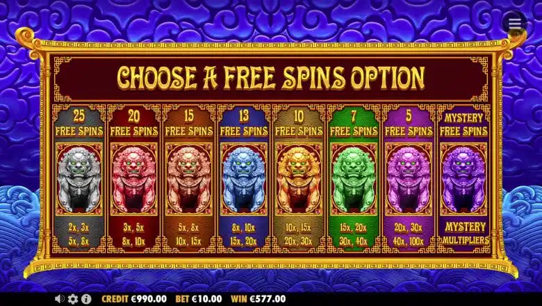 5 Lions Megaways 2 Free Spins