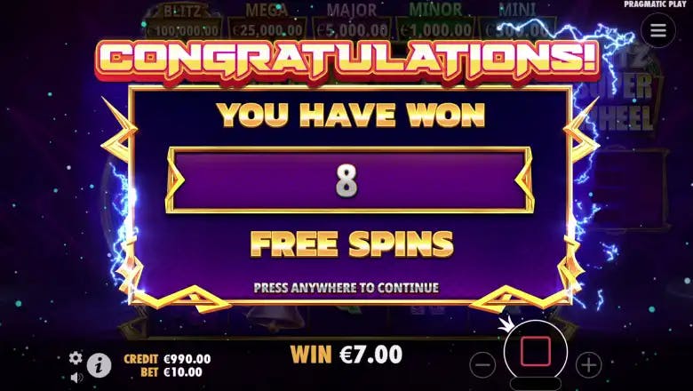 Blitz Super Wheel Free Spin