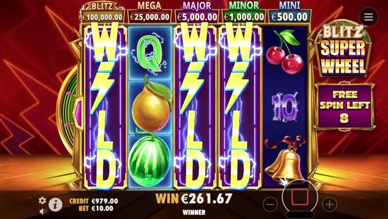 Blitz Super Wheel Bonus round