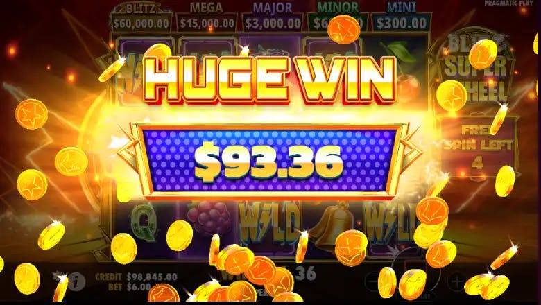 Blitz Super Wheel Huge Win