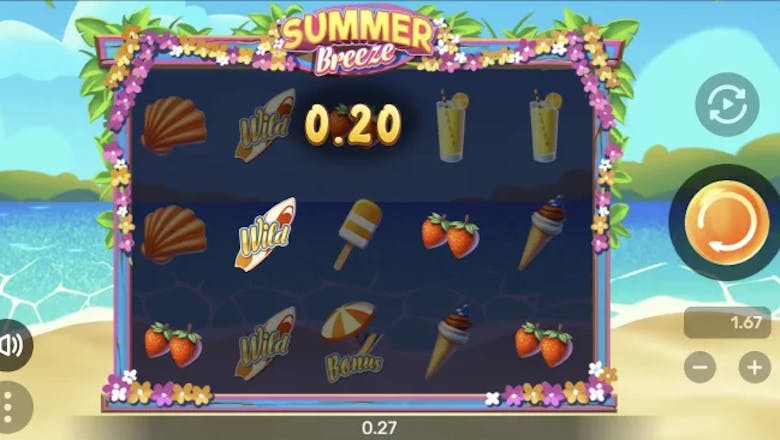 summer breeze slot basegame win