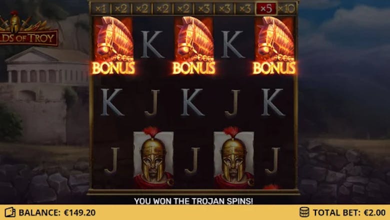 shields of troy slot freespins trigger