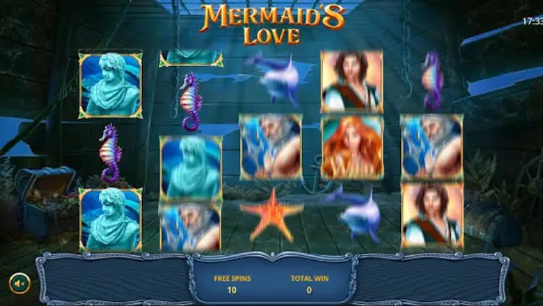 mermaids love slot freespins round