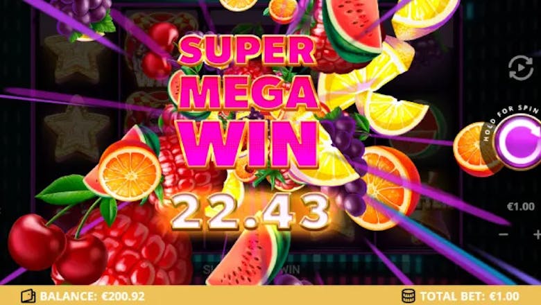 party fruit slot super mega win