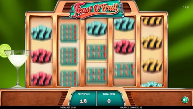 feast o fruit slot freespins round