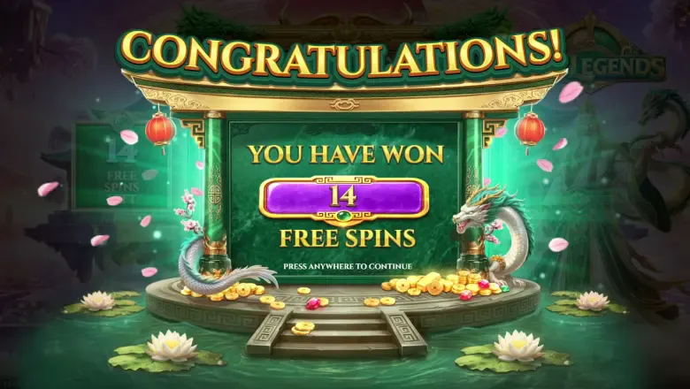 Jade Legends Free Spins