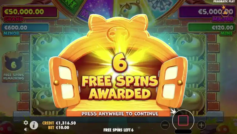 Brick House Bonanza Free Spins