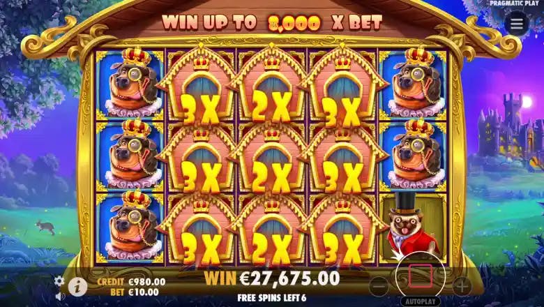 The Dog House Royal Hunt Bonus Round