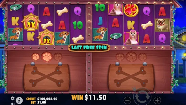 the dog house multihold bonus feature gameplay