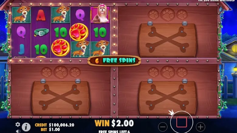 the dog house multihold bonus feature