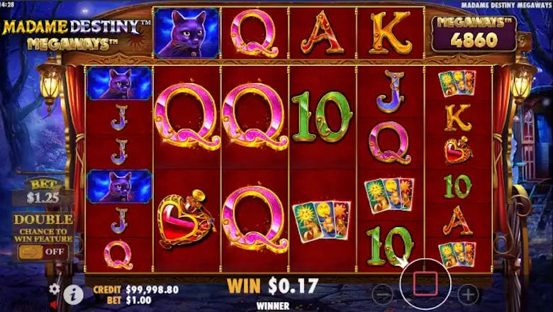 madame destiny megaways gameplay