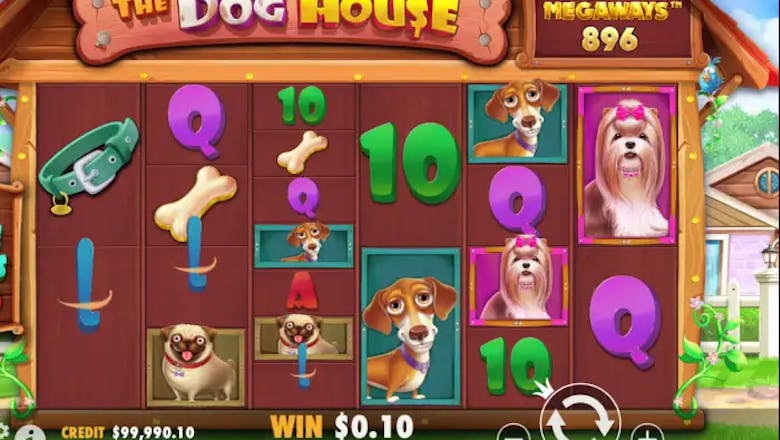 the dog house megaways gameplay screenshot