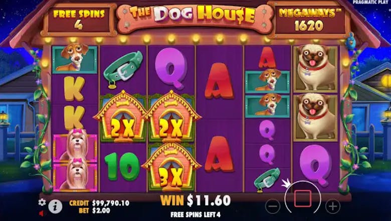 the dog house megaways bonus feature gameplay
