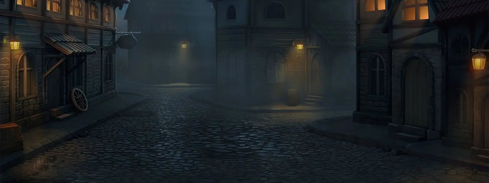 curse of the werewolf megaways background