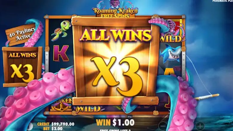 release the kraken bonus feature gameplay