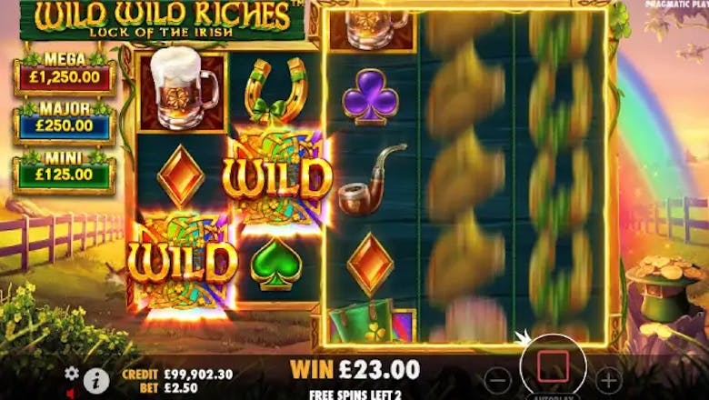 wild wild riches free spins round